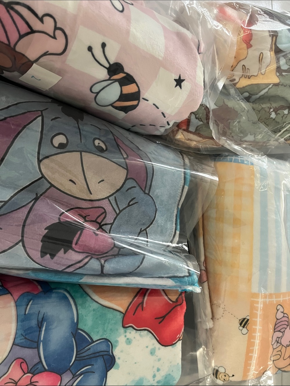 Baby blankets - Blue, Pink, Yellow, Cream